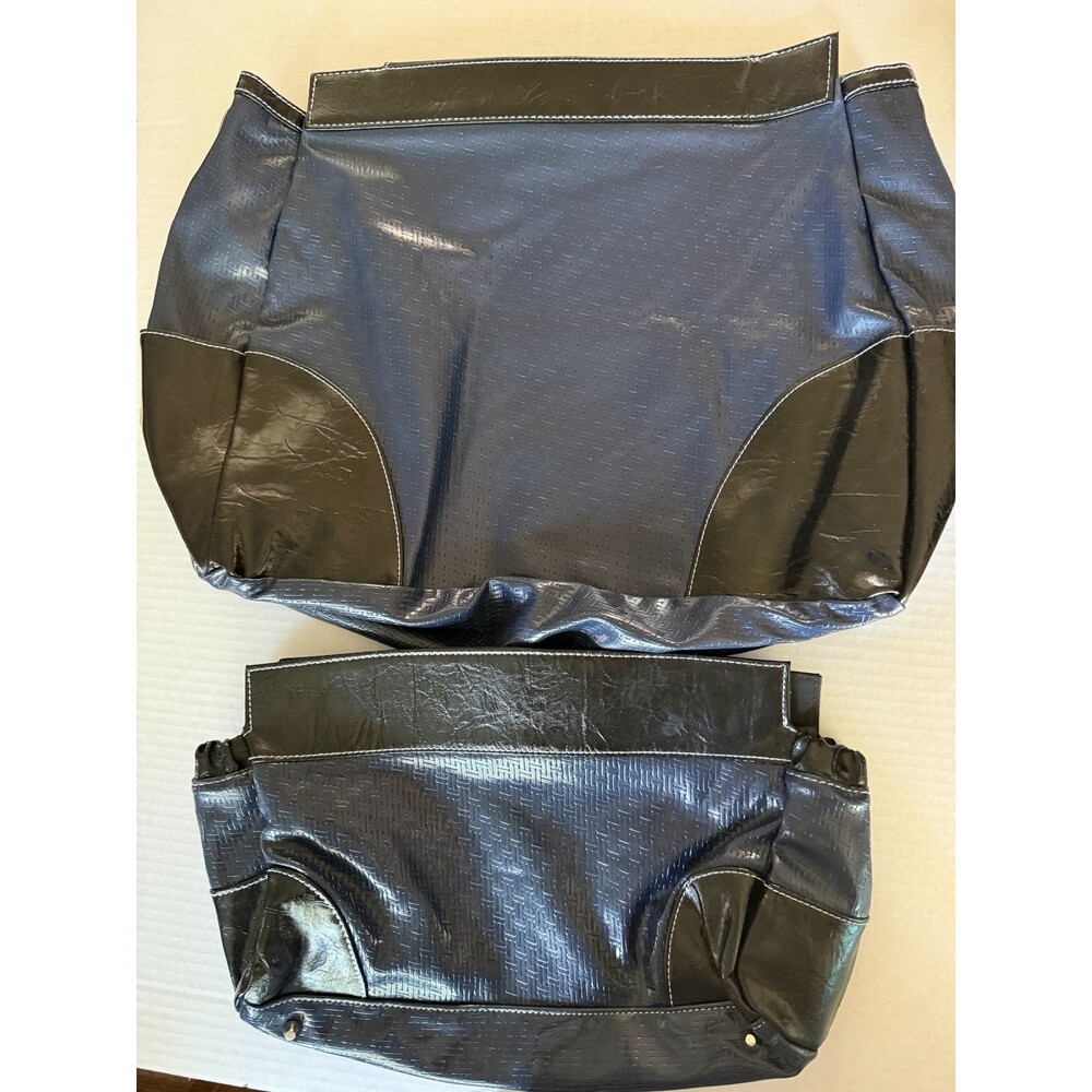Lot 2 MICHE Prima Shells Janice & Janelle Navy Blue Embossed Magnetic Purse Cove - Picture 10 of 10